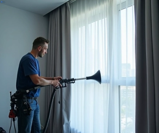 Professional curtain stain removal process equipment Matty Curtain Cleaning manly
